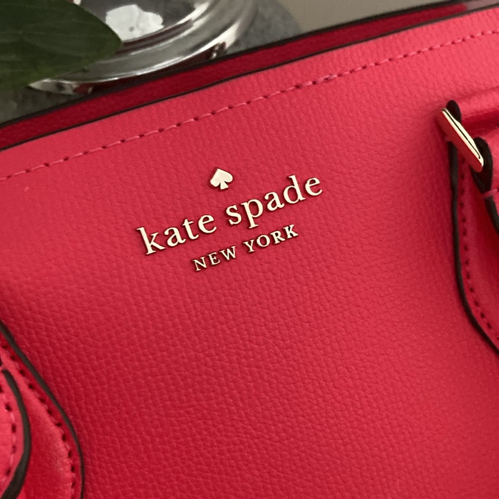 kate spade hot pink satchel with gold hardware - Picture 6 of 13